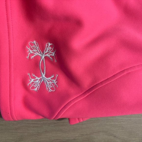 Pink and grey under armour breast cancer hoodie size 2xl - Picture 3 of 3